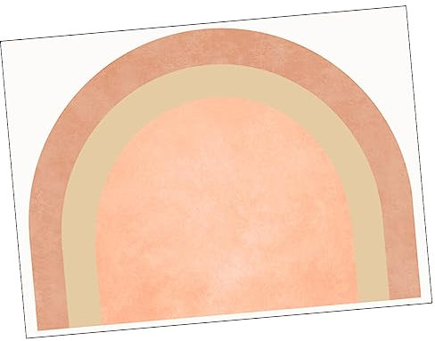 OSALADI Wandaufkleber Bogen-wandtattoo Temporäre Wand Boho Bogen Wandtattoo Boho-wandtattoo Peel & Stick-aufkleber Halbkreis Wandtattoos Schutz Großer Regenbogen Kleines Mädchen Pvc
