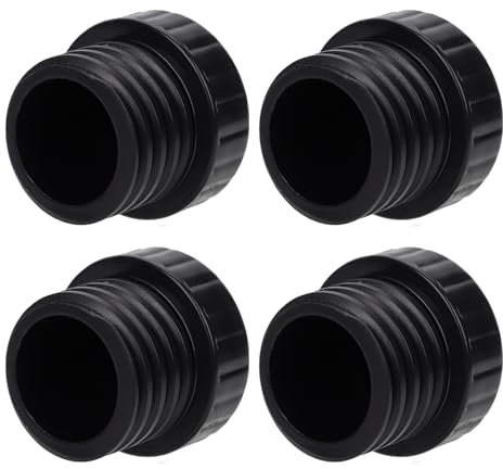 PEUTIER 4pcs Light Socket Safety Caps Plugs, ID 0.75 OD 1.02 Light Socket End Caps, Light Bulb Socket Cover Caps for String Lights, Recessed & Standard Light Sockets