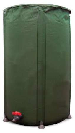 GROWMANIA Depósito Plegable de Agua de litros - Bidón con Salida para Riego Automático - Almacenamiento de Agua Portátil - Tanque Sin PVC (Depósito 1000L)