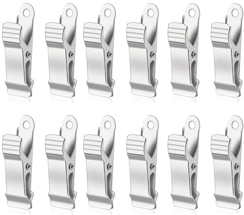 AOEVUIR 12 Pcs Mini Pinces Crocodile en Métal pour Test Électrique Laboratoire Photographie Artisanat