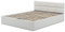 Mebligo - Polsterbett Kunstleder 160x200 mit Bettkasten, Bettgestell, Doppelbett mit Lattenrost, Schlafzimmer Bett mit Kopfteil, Stauraumbett Monos, Bett Ohne Matratze - Weiß