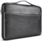 DOMISO 14 Pouces Housse Ordinateur Portable Sac de Transport PC pour 14 Pouces Dell ASUS HP Chromebook Samsung Notebook,PU Cuir Protection Pochette/Sac PC Portable Antichoc Étanche, Noir