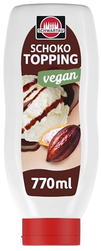 Schwartau Dessert Sauce Schokolade Vegan | Für Eis & Desserts | 760 ml | Warm & kalt verwendbar | Für Waffeln, Gebäck & Joghurt | Auch für Heißgetränke & Shakes | Einfach dosierbar | Großpackung