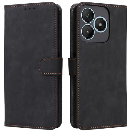 XINNI Housse pour Wiko T20 Etui, RFID Protect PU/TPU Cuir Coque Magnétique Portefeuille, Noir