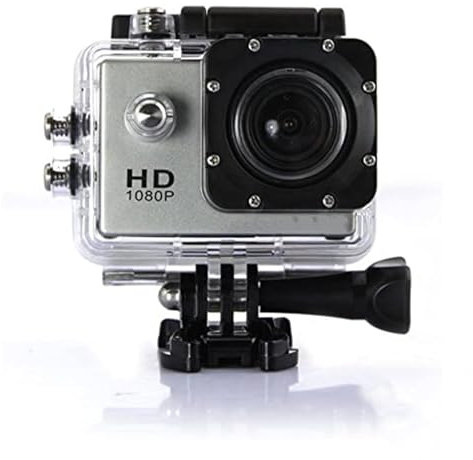 Nanologic Action Cam Wasserdicht, 1,5 Zoll LCD-Display Action Cam Unterwasserkamera Sportkamera Action Kamera 1080P Full HD 12MP 30FPS Actionkamera 170 ° Weitwinkel mit F2.0 Blende Actioncam - Grau