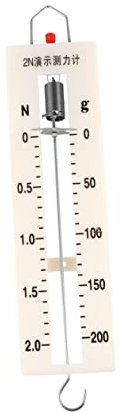 GARVALON 1pezzi Dinamometro Molla Per Esperimenti Fisici Strumento Di Misura Per Laboratorio e Aula Con Doppia Scala Utilper Esplorare e Massa