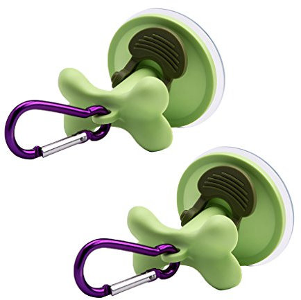 Tragbare Hundeleine, Saugnapf-Haken, perfekt für Reisen, Baden, zufällige Auswahl, 2 Stück