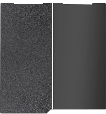 HIKUDIY 256x268mm Schwarz PEI Doppelseitige Bauplatte für Anycubic Kobra 3/Combo/ACE Pro, Glatte PEI+Texturierte PEI Federstahlplatte Flexible Platte für Anycubic Kobra 3 3D Drucker