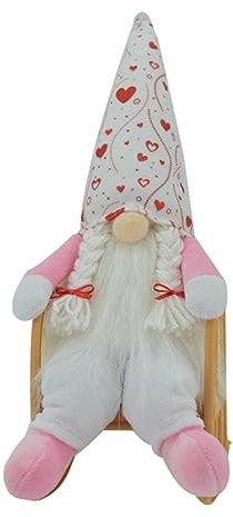 PRETYZOOM GNOME Plüsch Schaukelstuhl Tisch Gnomes Gnomes Puppen für Valentinstag