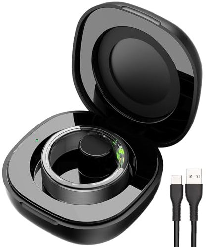 Newgen Medicals Zubehör zu Fitness-Smart-Ring: Powerbank-Ladecase für Fitnesstracker-Ring FRI-100, 200 mAh, USB-C (Smart-Ring-Schlafqualitätsmonitor, Smart-Gesundheitsringe, Senioren Handy)