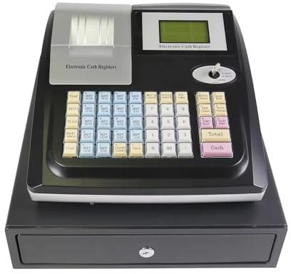 Registrierkasse, Registrierkasse Geeignet for Restaurants/Supermärkte/Bekleidungsgeschäfte/Hamburgerläden/Milchteeläden Elektronische Registrierkasse(Noir)
