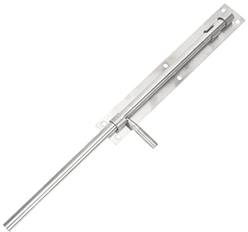 HOMSFOU Porte Inoxydable Renforcé Coulissant Durable pour Intérieure et Extérieure Facile à Installer sur Toutes