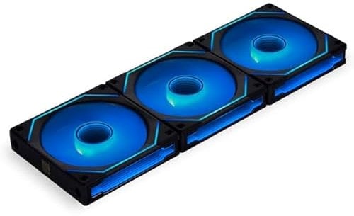 Lian Li UNI FAN SL-INF Reverse Blade ARGB 120mm Triple Fan Pack – Black – Infinity Mirror RGB – Includes Controller – 2100RPM
