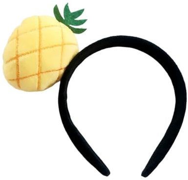 Haarreif mit Obst | Gemüse - Kostüm-Accessoire mit Plüsch-Frucht - Kopfschmuck für Damen & Kinder - Karneval, Mottoparty, Festival, Sommerparty, Variante:Ananas