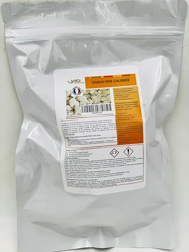 Chaux Vive Calibrée – Amendement Minéral Basique - idéale jardin (900 gr)