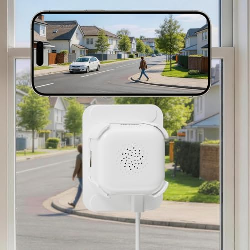 fanxiang 3MP 2K HD Fenster Kamera, WiFi 2.4Ghz & 5.0Ghz Überwachungskamera | Innen, Farb-Nachtsicht, 24/7-Aufnahme, Bewegungsmelder, Zwei-Wege Audio, Live Übertragung Handy, RTSP/ONVIF Unterstützung