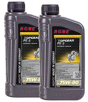 ROWE - 2x 1 Liter HIGHTEC TOPGEAR FE SAE 75W-80 S Getriebeöl - für moderne PKW Schaltgetriebe