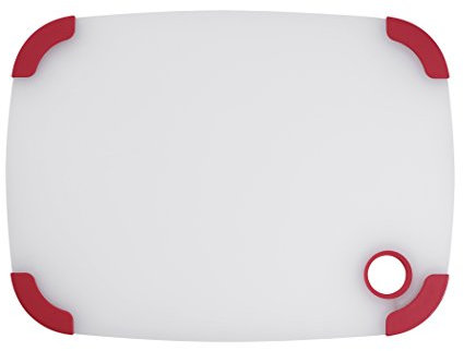 Cuisinart CPB-14SR Planche Semi-Transparente en Plastique avec Bordure Rouge Blanc 35,6 cm