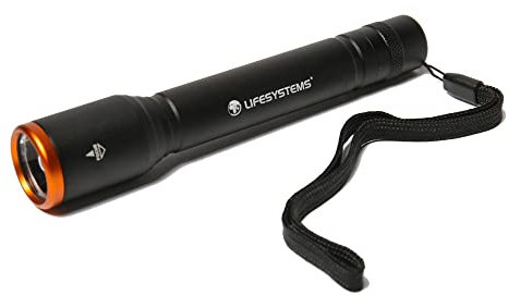 Lifesystems Intensity 480 Lumens Water Resistant Torch With 4 Lighting Modes and 35 Hours Battery Life, Black
