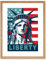 Statue Of Liberty American Icon Art Print Framed Poster Wall Decor 12x16 inch Freiheit amerikanisch Wand Deko
