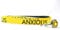 ANXIOUS Yellow Space Awareness dog lead for nervous dogs 1.25M M/L