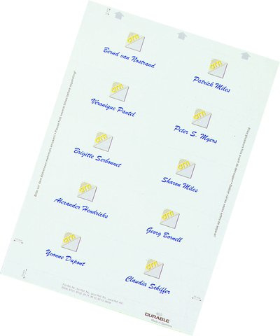 Durable Badgemaker Insert Sheets 40x75mm (Pack of 240) 1453/02
