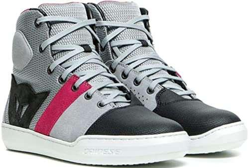 Dainese York Air Lady Shoes, Scarpe Moto Estive Leggere, Donna, Grigio Chiaro/Corallo, 36