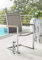 Beauty.Scouts Outdoor Collar Edition DEST Gartenstuhl Axel, Edelstahl/Teakholz/Taupe, 63 x 57 x 92 cm, Freischwinger, Stuhl, Garten, Essstuhl, Balkonstuhl, Terrassenstuhl