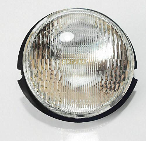 AER MOTO SPARE PARTS Scheinwerfer vorne Vespa 50 PK S XL Rush N mit LED-Technologie für Motorradscheinwerfer, weißer Kunststoff-Linse, 57.6 Watt, klar