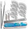 Tritart Skalpell Set I Hobbymesser Set 2 Skalpelle 70 Ersatzkingen in 2 Boxen 15cm Lineal 1 große Sicherheitsbox zur Aufbewahrung I für DIY Projekte und Basteln I Präzision