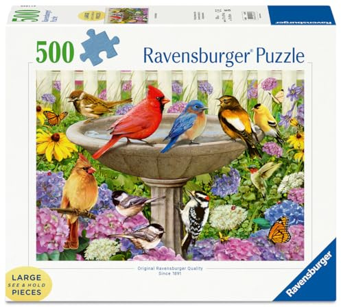 Ravensburger - Großes 500-teiliges Puzzle - Das Vogelbad - Erwachsene und Kinder ab 12 Jahren - Hochwertiges Puzzle - 16793