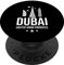 Karte der Stadt Dubai United Arabischen Emirate der Uae Skyline PopSockets mit austauschbarem PopGrip