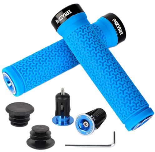 HASAGEI Fahrradgriffe Ergonomisch Lenkergriffe Grips MTB Fahrrad Griffe Lenker Griff Handgriffe (Blau)