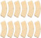 BENECREAT 22 Stück 18K Vergoldete Messing-Verbindungsstücke, 10x28.5mm Gebogene Rechteckige Leere Metallverbinder-Charms für DIY-Halsketten-Armband-Ohrring-Schmuckherstellungs