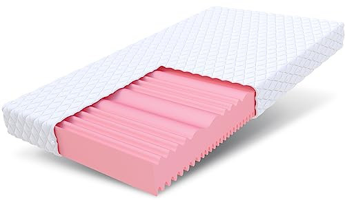 FDM FIX Matratze 160x200 cm Kaltschaummatratze Höhe 14 cm Härtegrad H2 und H3 7-Liegezonen Öko-Tex Allergikergeeignet Bezug Waschbar HR-Schaum