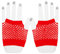 Lansonee 1 Pair Fishnet Gloves Fishnet Gloves Party Dress Skirt for Women and Girls-Red