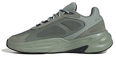 adidas Men's Ozelle Cloudfoam Shoes, Silver Green/Silver Green/Black Blue met, 9.5 UK