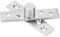 2 Piezas Bisagra Pivotante para Puerta, Rotación de 360 Grados Bisagras Giratorias de Eje de Puerta Ocultas, Bisagra de Pivote Giratorio de Acero Inoxidable de 75mm(Eje central)