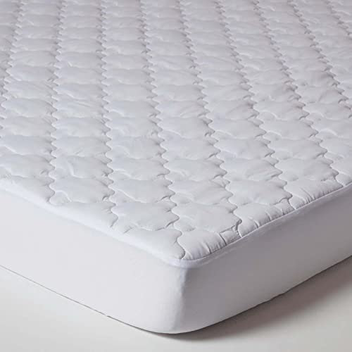 HOMESCAPES Premium Matratzenschoner 120x190 cm, super-Dicke Matratzenauflage mit Spannumrandung, hypoallergen