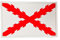 Bestickte Aufnäher mit Burgunder-Kreuz in offiziellen Farben, bestickte Motorradflicken, Militär-Patch, spanisches Reich (Spanisches Reich)