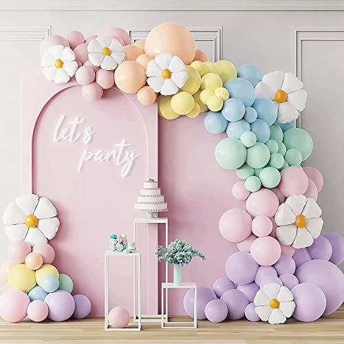 Arco Palloncini Pastello, Ghirlanda di Palloncini Arcobaleno, Palloncini Macaron Pastello per Ragazza di Compleanno, Baby Shower Decorazioni, Matrimonio, Gender Reveal Party