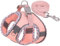 Mitili Mehrzweck Hundegeschirr mit Leine Set, Anti Zug Geschirr, Reflektierend Weich Gepolstert Hunde Geschirr, Air-Mesh Brustgeschirr für Kleine Mittlere Hunde, Haustiere, Katzen (Rosa Streifen, L)