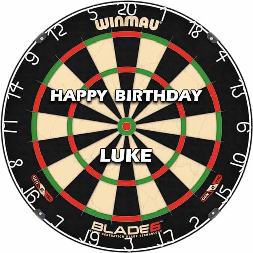 Dartboard Personalised Edible Icing Cake Topper Up To 8 Round