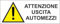 M-ITALY CARTELLO SEGNALETICO UNI - ATTENZIONE USCITA AUTOMEZZI - Adesivo Extra Resistente, Pannello in Forex, Pannello In Alluminio (60x25, Alluminio)