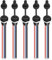 MEIRIYFA 5PCS Type-C Female Chassis 4 Pin Wire Waterproof USB-C Plug to 4 Pin Bare Wire Open End Connector Soldering Replacement Cable