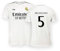 Real Madrid Home Trikot Saison 24/25, Bellingham, 6 Years, Replik Shirt Mit Offizieller Lizenz