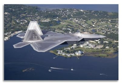 SHJNGU Cooles Fighter-Flugzeug-Poster, Lockheed Martin F-22, Raptor-Poster, dekorative Malerei, Leinwand, Wandposter und Kunstdruck, moderne Familienschlafzimmer-Dekoration, Poster, 30 x 45 cm