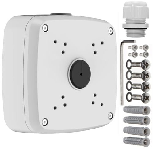 Saindo PFA121 Water-Proof Junction Box for Bullet Camera (White (with Cable Gland))