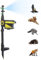 Aspersor de movimiento disuasivo animal de movimiento solar, rociador activado, riego, riego automático de riego, riego, sensor de movimiento, disuasores de gato para el jardín para disuadir a l