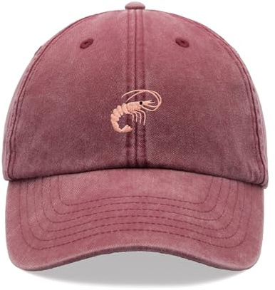 Shrimp Baseballkappe Vintage Washed Unisex Dad Hat Verstellbar Angeln
